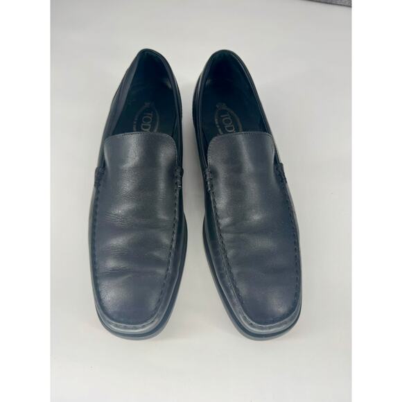 Tod's Black Leather Loafers - Picture 2 of 10